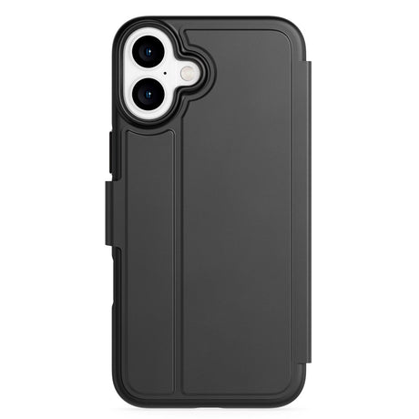 iPhone 16 Plus Tech21 Evo Lite Wallet Plånboksfodral Imitationsläder - Svart