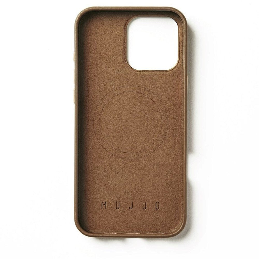 Mujjo iPhone 16 Pro Max Leather Skal - MagSafe Kompatibel - Tan