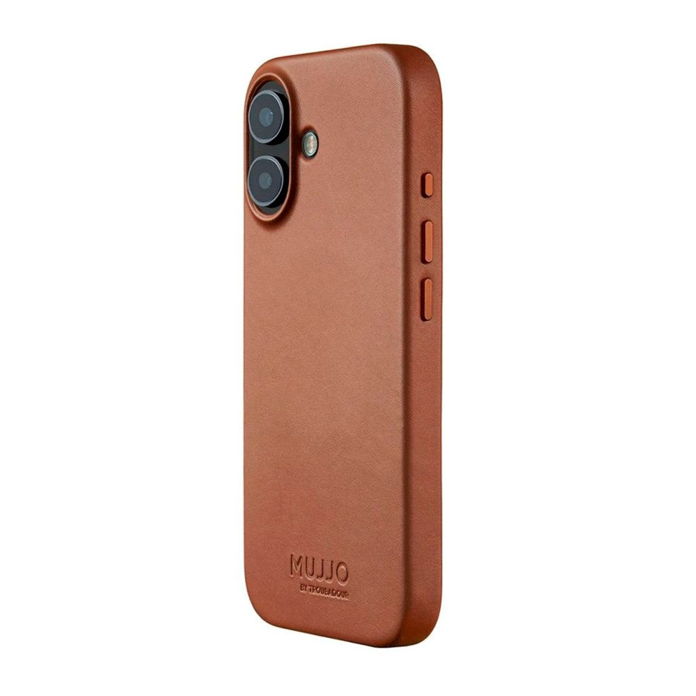 Mujjo iPhone 17 Leather Case - MagSafe Kompatibel - Tan