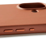 Mujjo iPhone 17 Leather Case - MagSafe Kompatibel - Tan