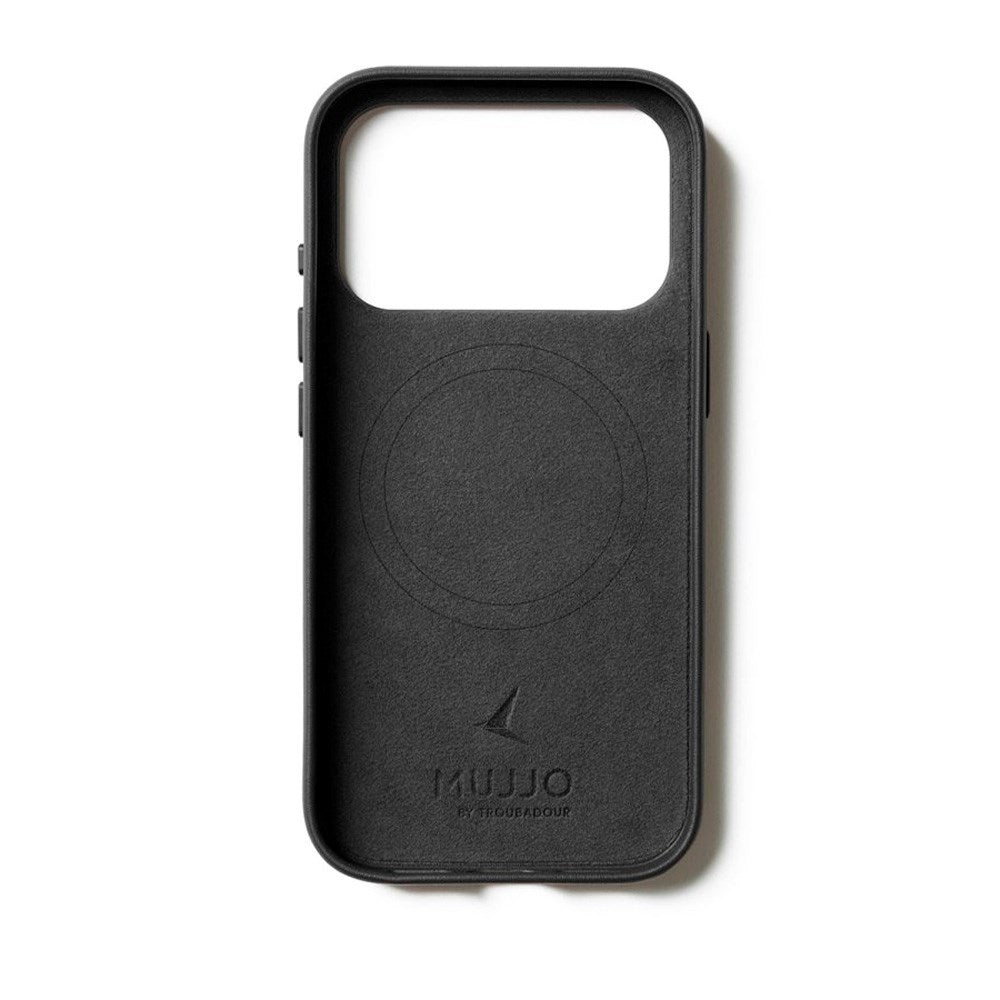 Mujjo iPhone 17 Pro Wallet Leather Case - MagSafe Kompatibel - Black