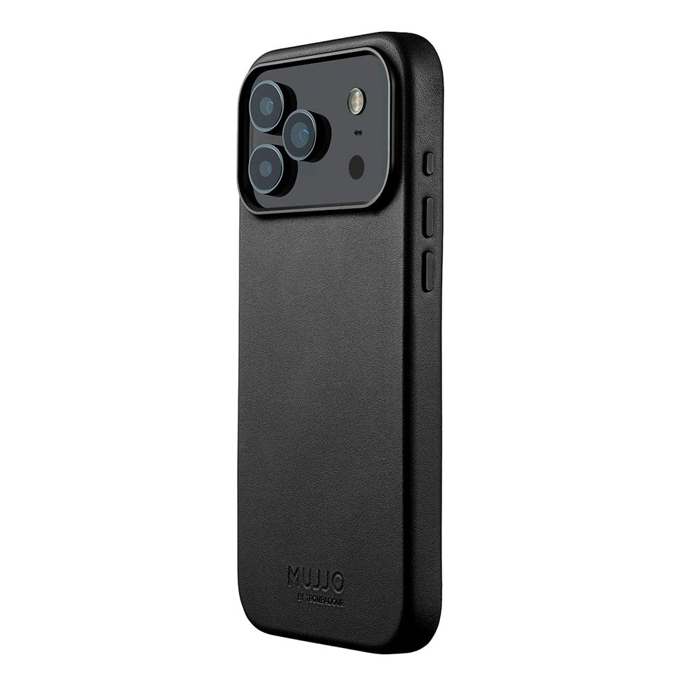 Mujjo iPhone 17 Pro Max Leather Case - MagSafe Kompatibel - Black