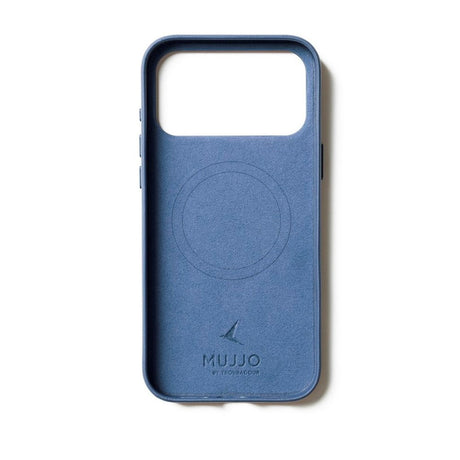 Mujjo iPhone 17 Pro Leather Case - MagSafe Kompatibel - Monaco Blue