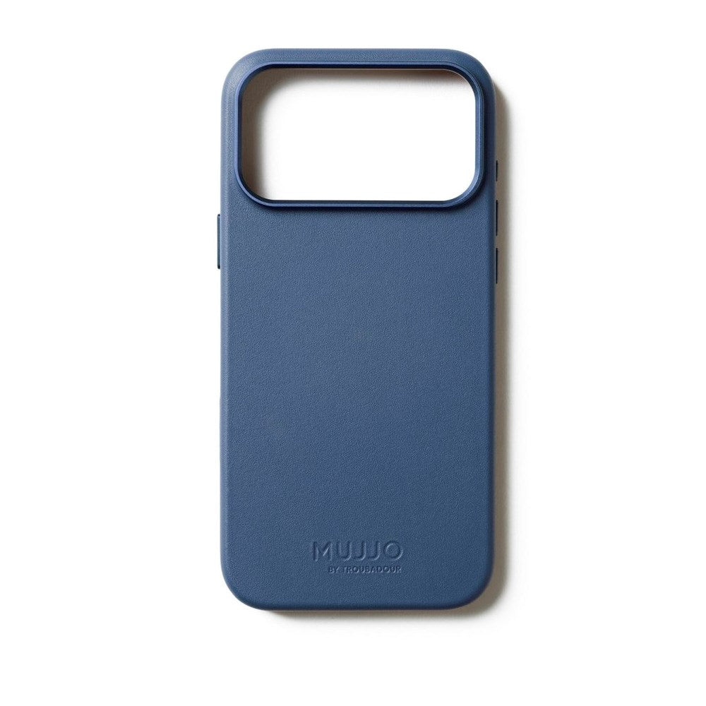 Mujjo iPhone 17 Pro Leather Case - MagSafe Kompatibel - Monaco Blue