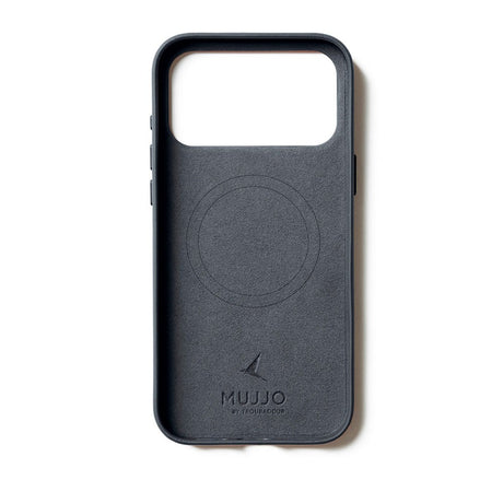 Mujjo iPhone 17 Pro Max Leather Case - MagSafe Kompatibel - Basalt