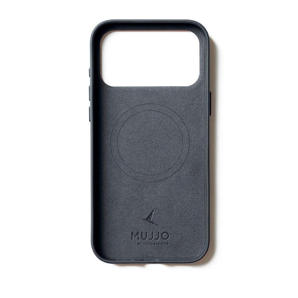 Mujjo iPhone 17 Pro Leather Case - MagSafe Kompatibel - Basalt