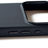 Mujjo iPhone 17 Pro Leather Case - MagSafe Kompatibel - Basalt