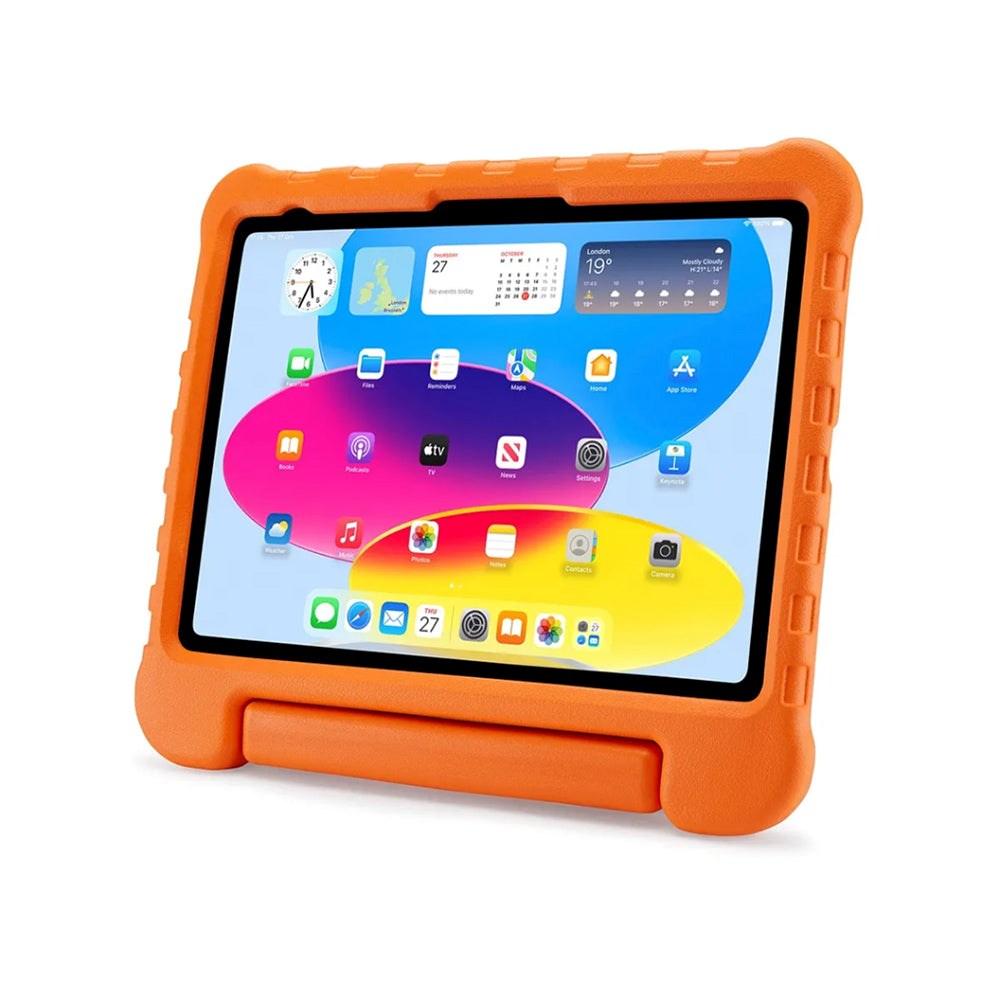 iPad 10,9" (2022) Pipetto Barn Skal med Handtag och Stativfunktion - Orange