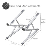 Desire2 Bärbart Laptopställ - Mått: 10-15,6" - Silver