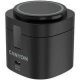 Canyon WCS-205 15W Qi2 2-i-1 Trådlös Laddare - MagSafe Kompatibel - Svart