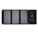 4Smarts VoltSolar Solar Laddare 21W med 2x USB-A Port - Svart