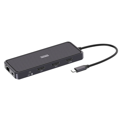 4smarts SmartDock 11-i-1 USB-C Docking Station - 100W - Svart