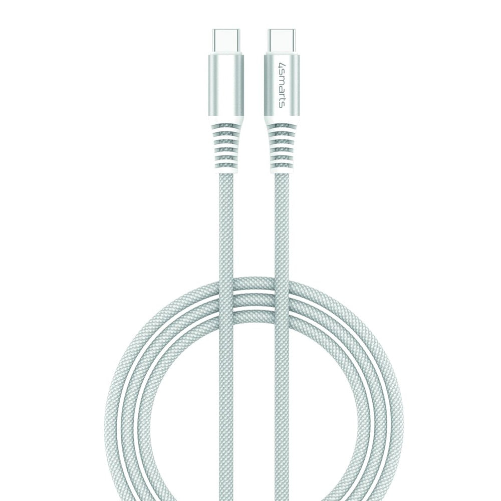 4smarts RapidCord 100W USB-C till USB-C Kabel 300 cm. - Vit