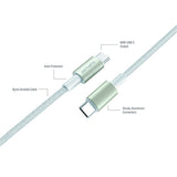 4smarts USB-C til USB-C 60W PremiumCord - 3x USB-C till USB-C-kabel med USB-C-adapter & förlängare - Vit
