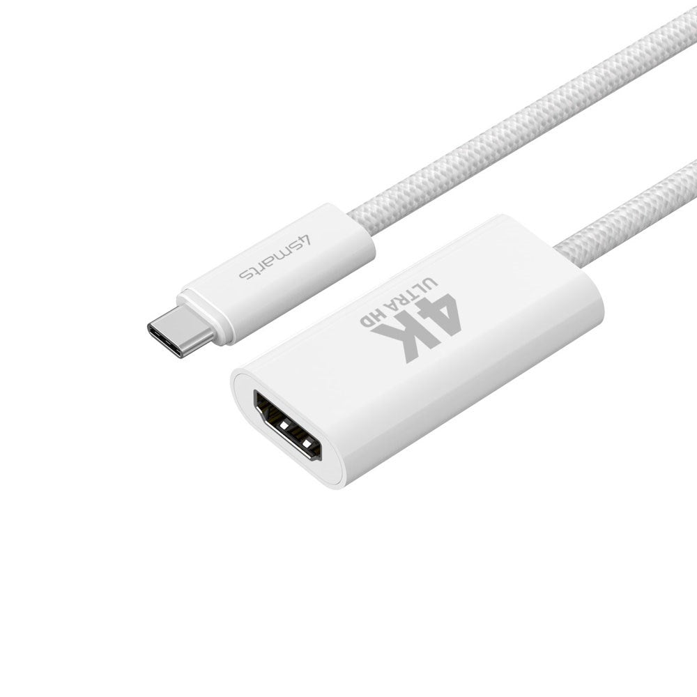 4smarts USB-C till HDMI Adapter - 1.5m - Vit