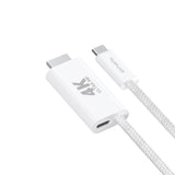 4smarts 100W USB-C till HDMI Kabel - 2m - Vit