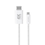 4smarts USB-C till DisplayPort Kabel - 2m - Vit