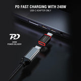 4smarts USB-C till USB-A / USB-C Data Blocker Adapter Set - 2 st - Svart