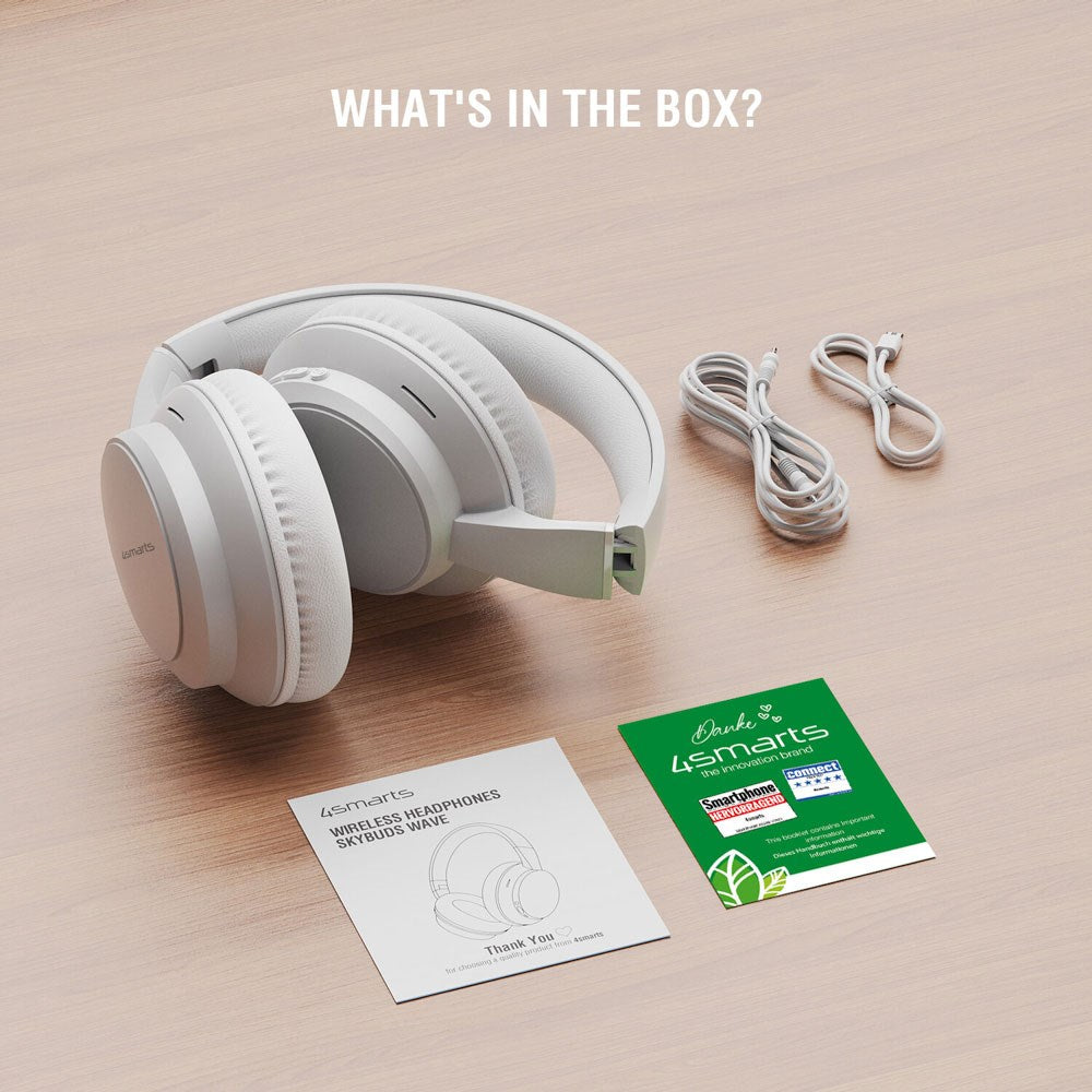 4smarts True Wireless SkyBuds Wave Hörlurar - Over-Ear - Vit