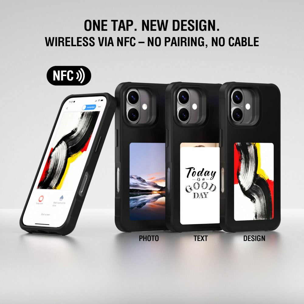 iPhone 17 4smarts E-Ink Skal - MagSafe Kompatibel - Svart