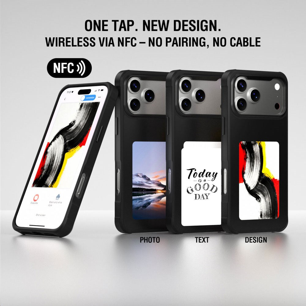 iPhone 17 Pro Max 4smarts E-Ink Skal - MagSafe Kompatibel - Svart