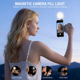 4smarts Kameragrepp för Smartphone med LED-ljus & Fjärrkontroll - Vit