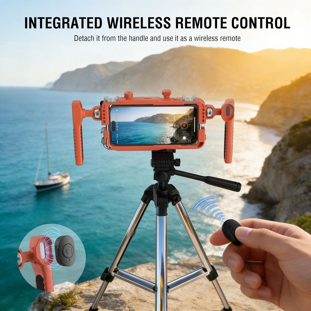 4smarts Universal Mobil Rig med Bluetooth Fjärrutlösning - Orange