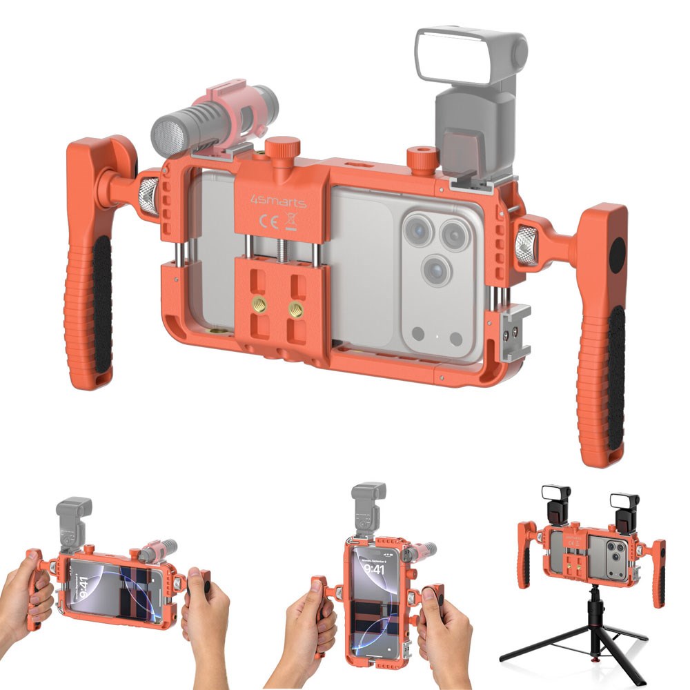 4smarts Universal Mobil Rig med Bluetooth Fjärrutlösning - Orange