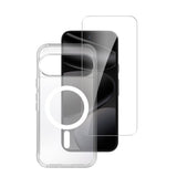 Google Pixel 11 / 11 Pro / 10 / 10 Pro / 9 / 9 Pro 4Smarts 360° Protection Set m. Skal & Skärmskyddsglas - Qi2 Kompatibel - Genomskinlig