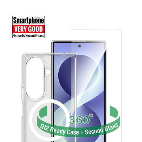 Samsung Galaxy Z Fold8 Ultra 4Smarts 360° Protection Set m. Skal & Skärmskyddsglas - Genomskinlig