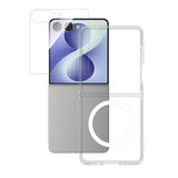 Samsung Galaxy Z Flip8 4Smarts 360° Protection Set m. Skal & Skärmskyddsglas - Genomskinlig