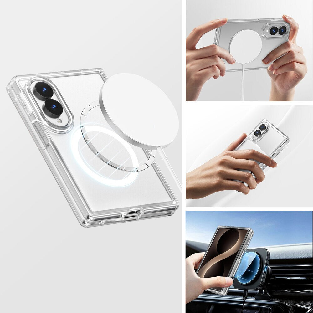 Samsung Galaxy Z Fold8 4Smarts 360° Protection Set m. Skal & Skärmskyddsglas - Genomskinlig
