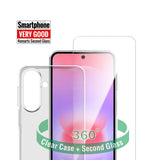 Samsung Galaxy A27 4Smarts 360° Protection Set m. Skal & Skärmskyddsglas - Genomskinlig