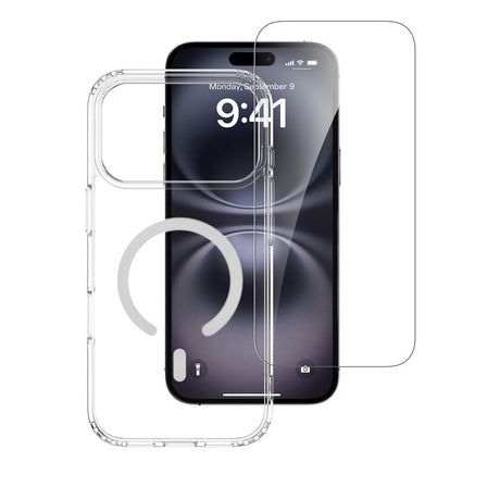 iPhone 18 Pro Max / 17 Pro Max 4Smarts 360° Protection Set m. Skal & Skärmskyddsglas - MagSafe Kompatibel - Genomskinlig