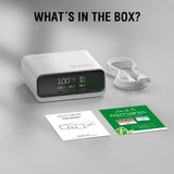 4smarts GaN Bordladdare m. Skärm - 100W / 3x USB-C & 2x USB-A - Vit
