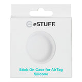 eSTUFF AirTag Stick-On Silikon Fodral - Vit