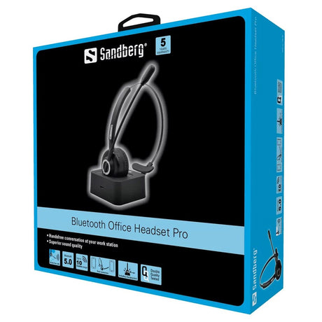 Sandberg Bluetooth Office Headset Pro med Mikrofon - Svart