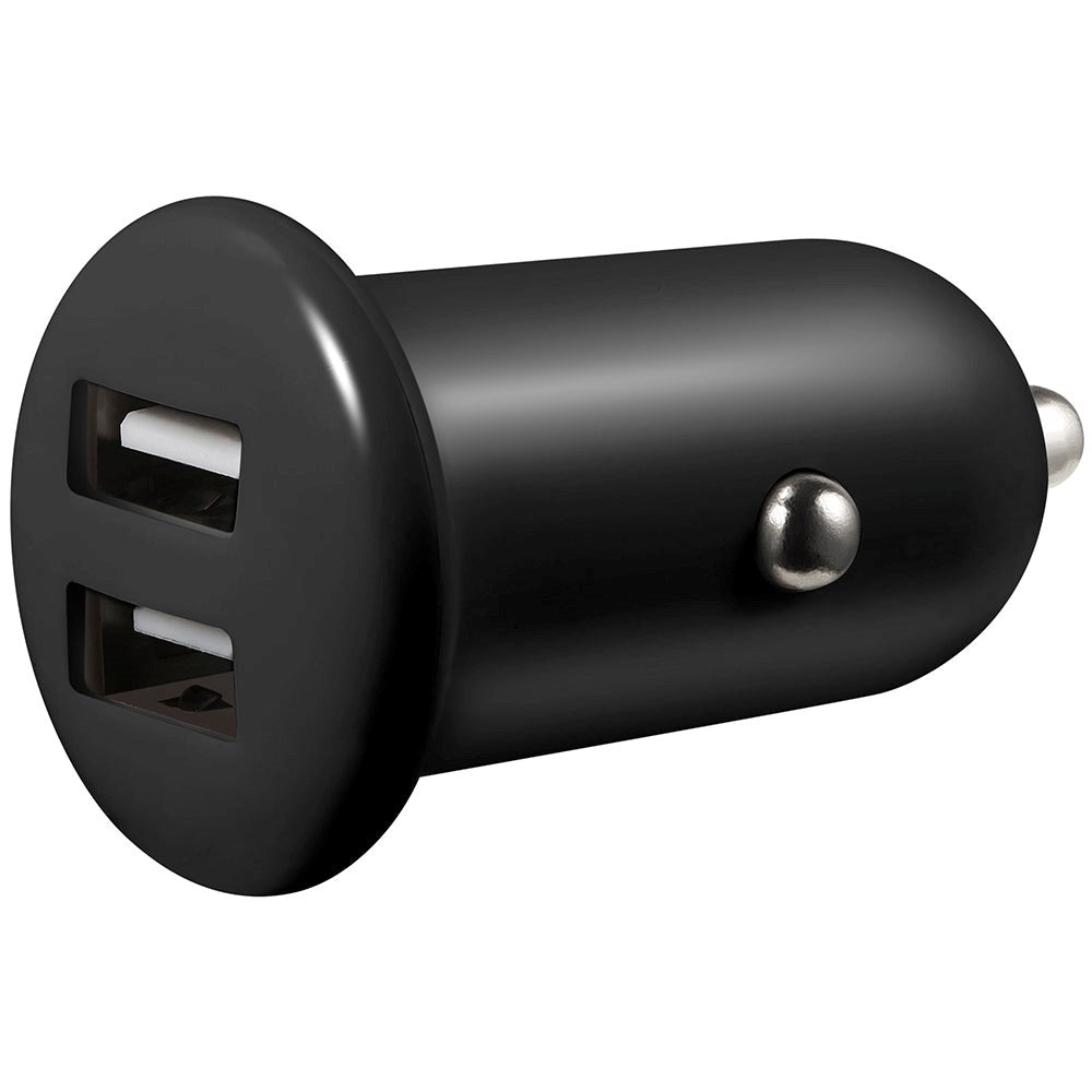 Sandberg 8.4W Billaddare med 2 x USB-A - Svart