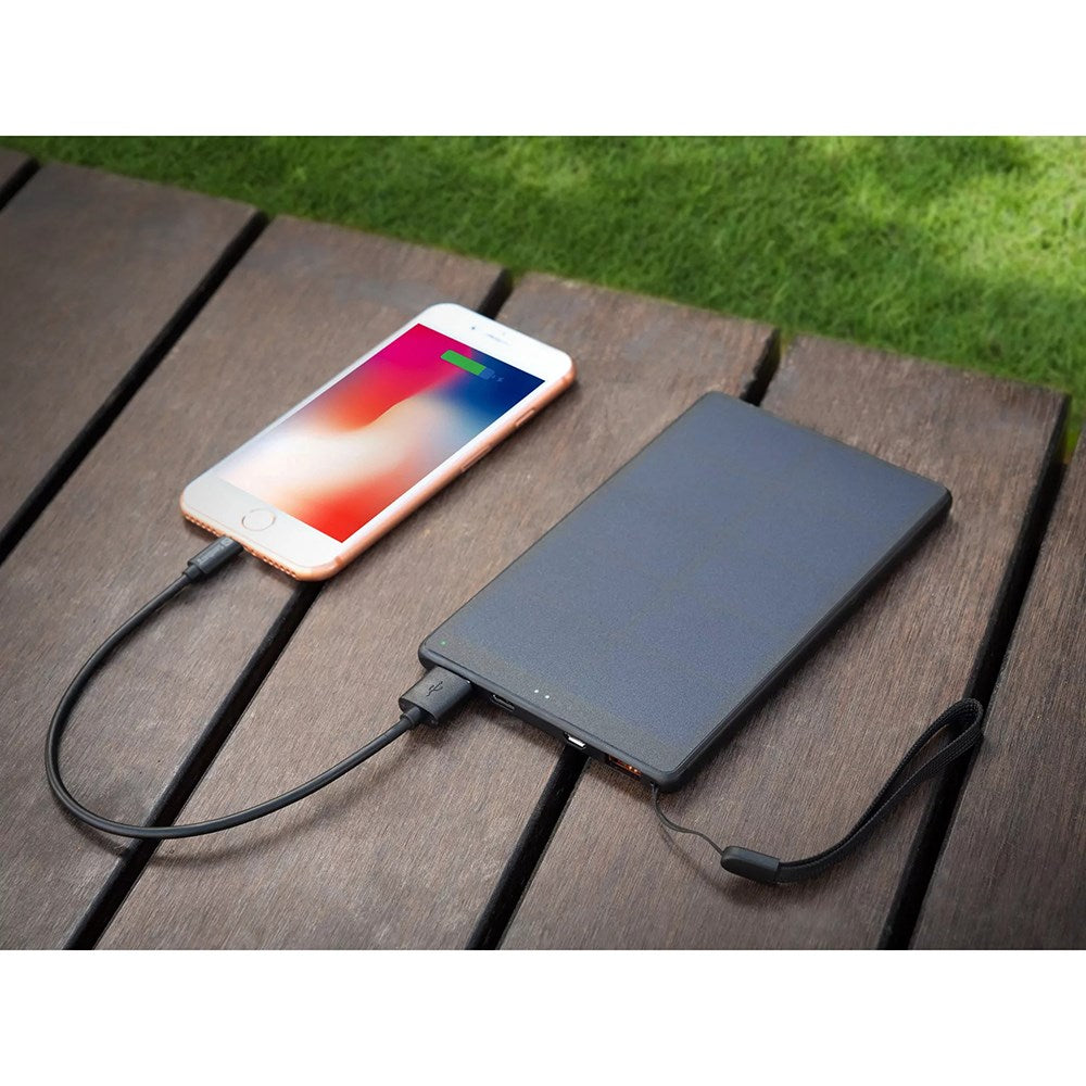 Sandberg Urban Solcelle Powerbank 18W - 2x USB-A QC 3.0 / USB-C (PD) - 10.000 mAh - Sort