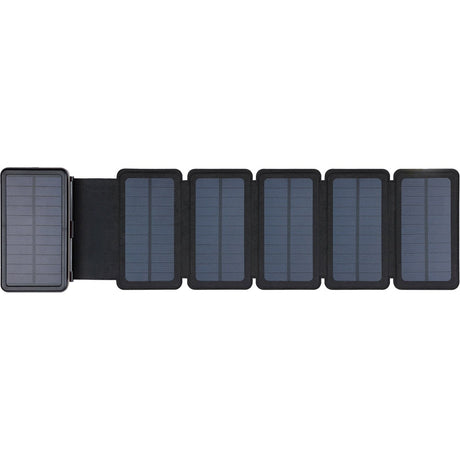 Sandberg 20W Solar Vattentålig PowerBank med 2 x USB-A & 1 x USB-C - 20000mAh - Svart