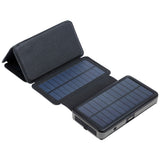 Sandberg 20W Solar Vattentålig PowerBank med 2 x USB-A & 1 x USB-C - 20000mAh - Svart