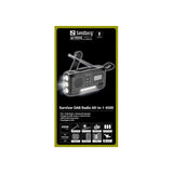 Sandberg Active Survivor Nödradio med 4500mAh Solcellsbatteri & DAB / FM-radio - Svart