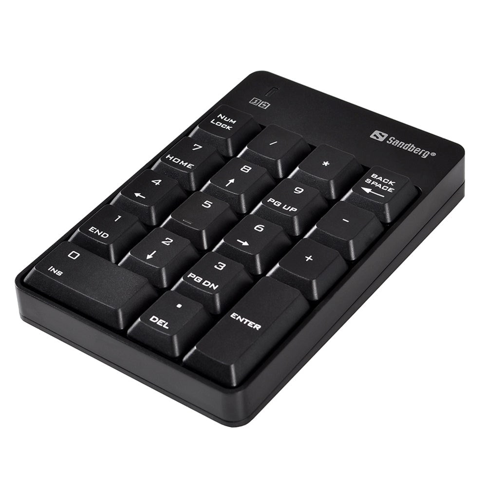 Sandberg Wireless Numeric Keypad 2 - Numerisk Knappsats - Svart