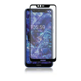 Nokia 5.1 Plus PANZER Premium Tempered Glass Screen Protector m. Svart ram - full passform