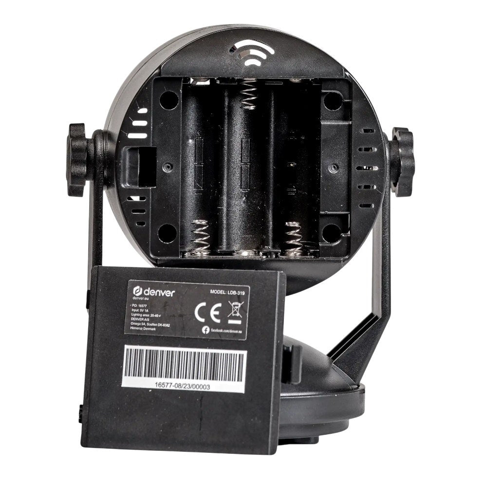 Denver LDB-319MK2 Diskokula m. LED Ljus & Ljud - Svart