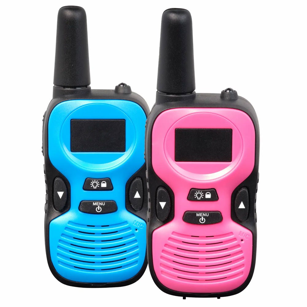 Denver WTK-441 Walkie-Talkie-Set för Barn - 2 st. - Rosa / Blå