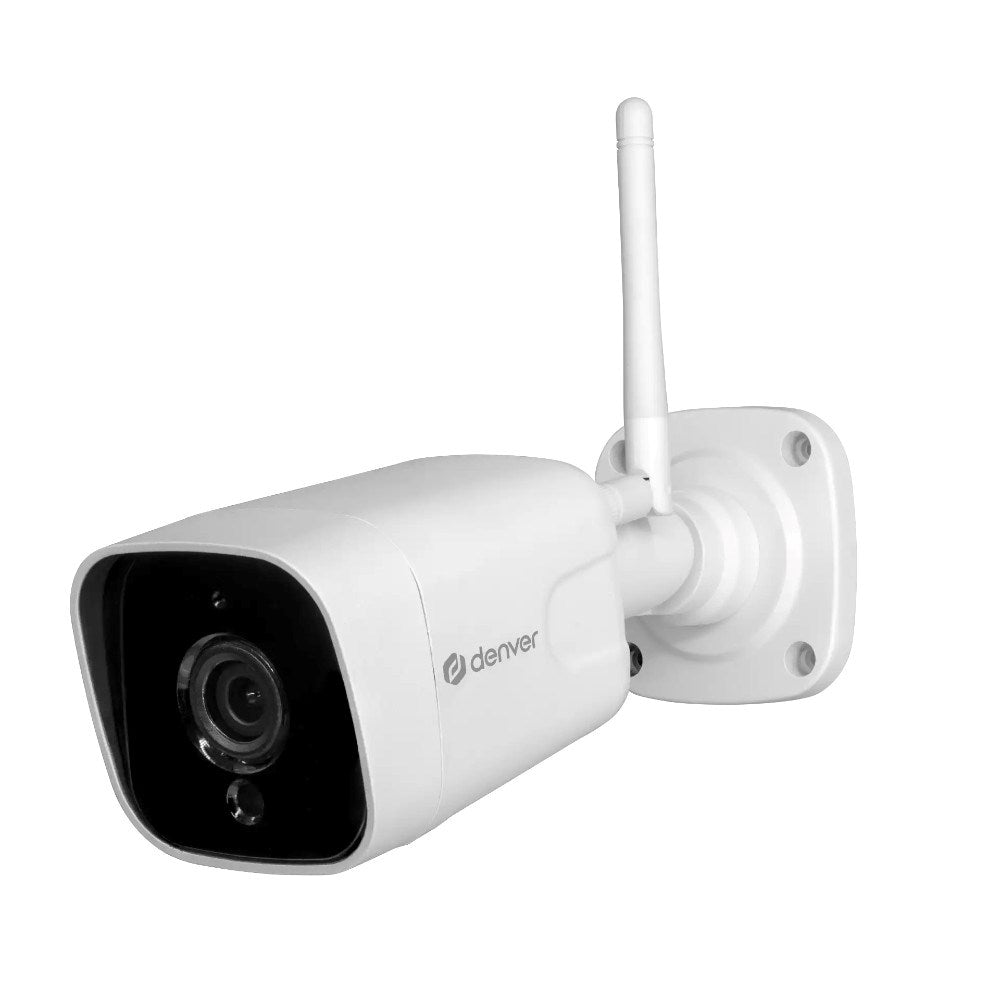 Denver IOC-241 Utomhus Smart Home Kamera - Tuya Kompatibel - Vit