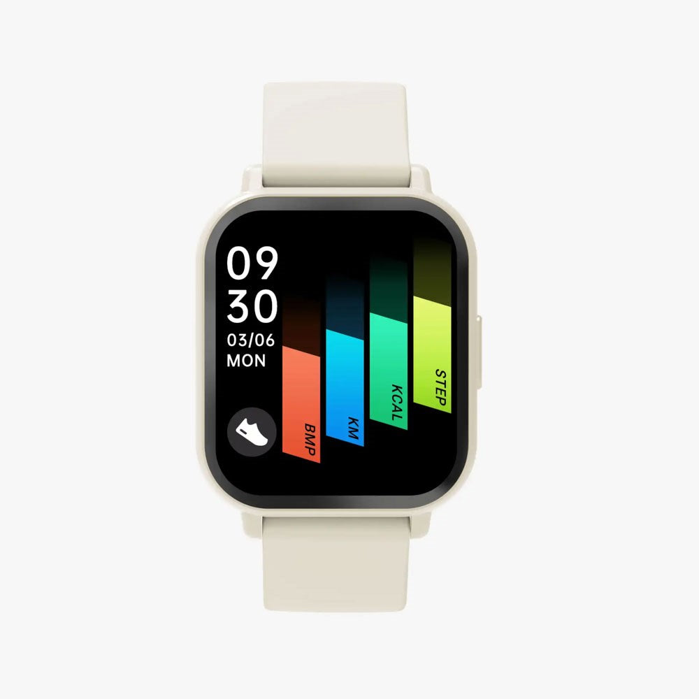 Denver SWC-176BE Smartklocka med Sömn- och Fitnesstracker - Silikonarmband - Beige