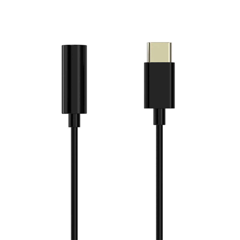 Sinox Pro USB-C till 3,5 mm Ljudadapter - 15 cm - Svart