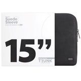 Trunk Suede Sleeve för MacBook 15" - Svart